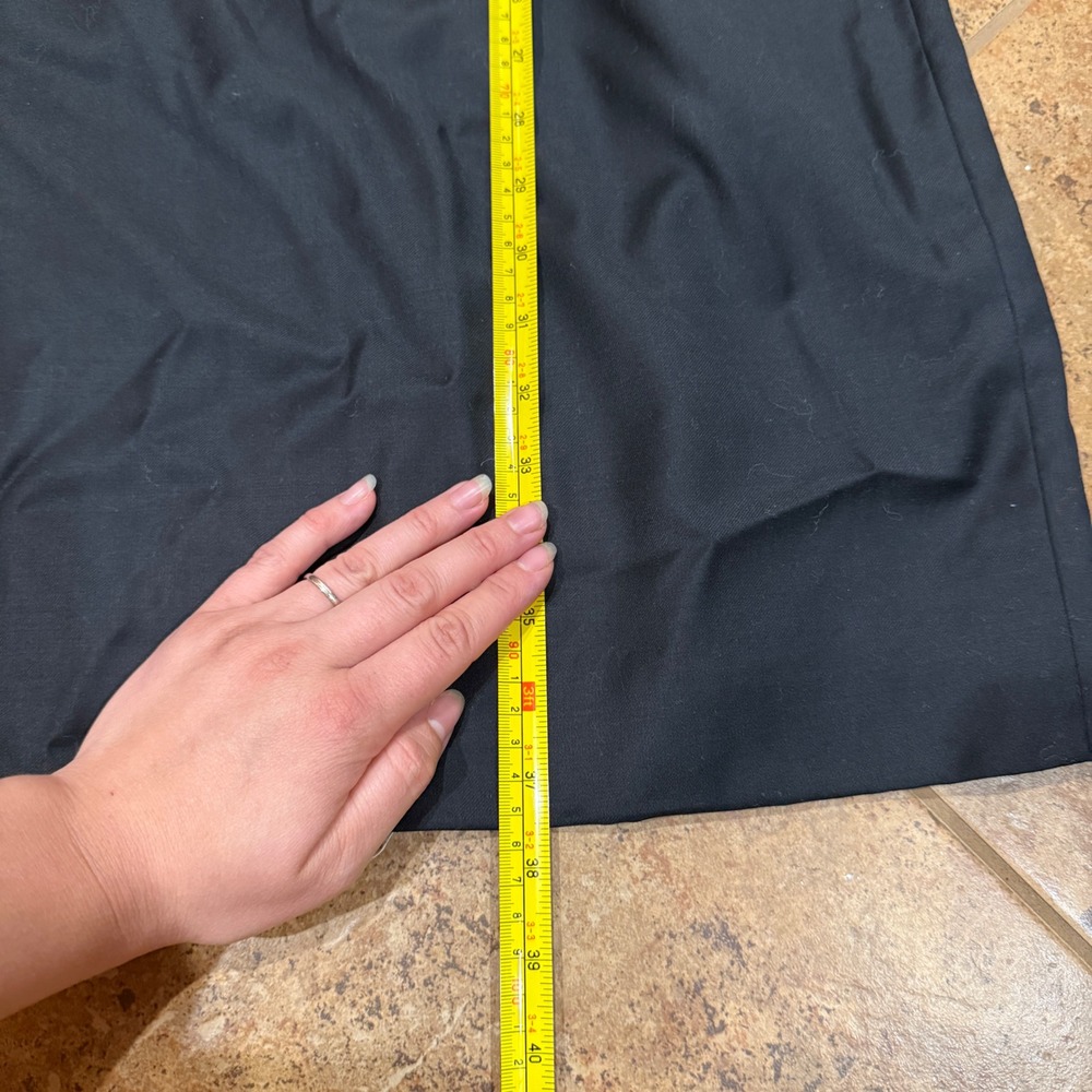 J CREW Tuxedo Dress Women 2 Super 120s Wool Silk Tie Neck Black NWT Career Work - Picture 6 of 10